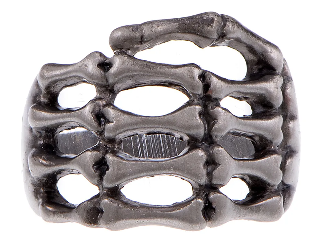 Gun Creepy Skeleton Hand Grasping Your Finger Statement Ring sold by Anna-Kaci