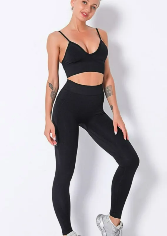 Racerback Strappy Two Piece Set sold by Anna-Kaci