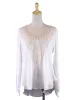 Lush Free Spirit Front Patch Detail Woven Long Sleeves Chiffon Boho Blouses Top sold by Anna-Kaci