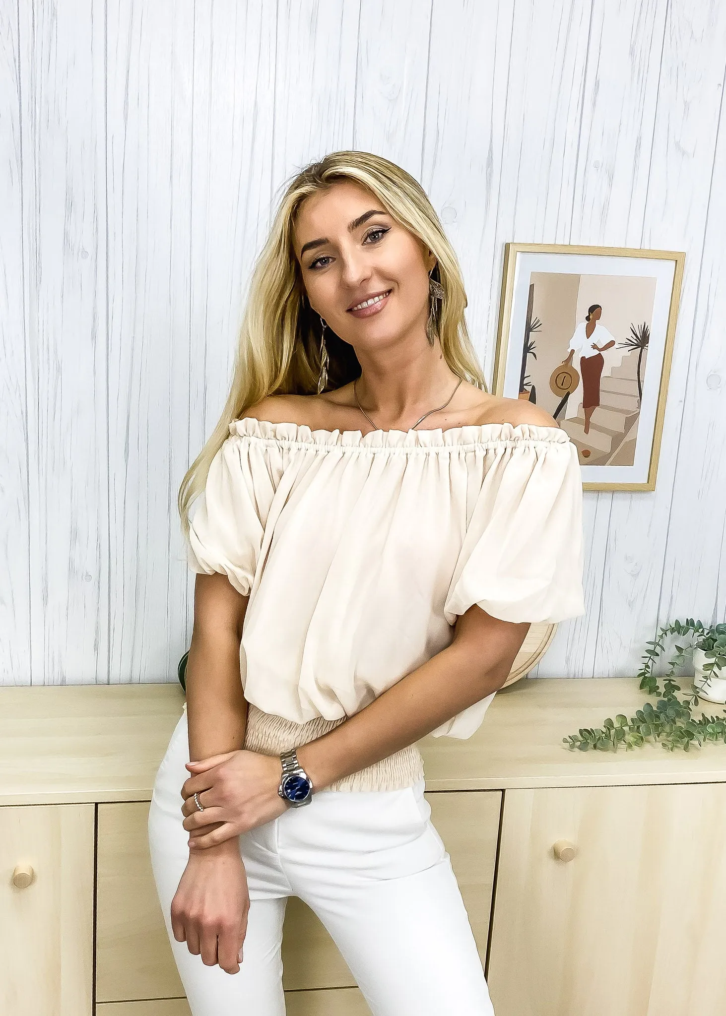 Dainty Off Shoulder Blouse sold by Anna-Kaci product image thumbnail 4