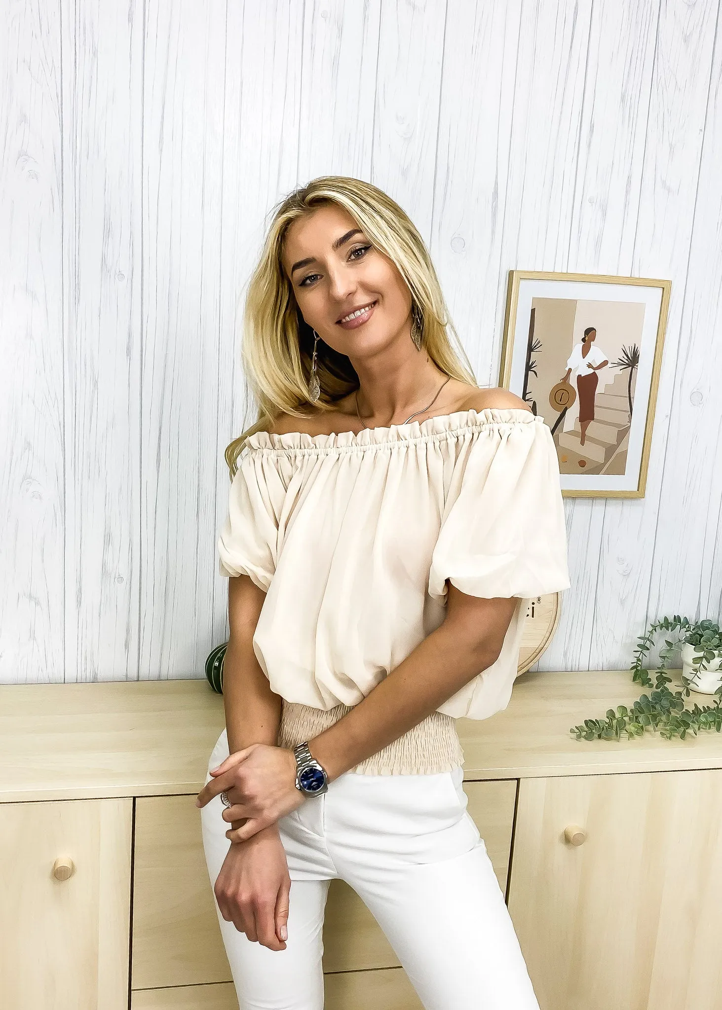 Dainty Off Shoulder Blouse sold by Anna-Kaci product image thumbnail 3