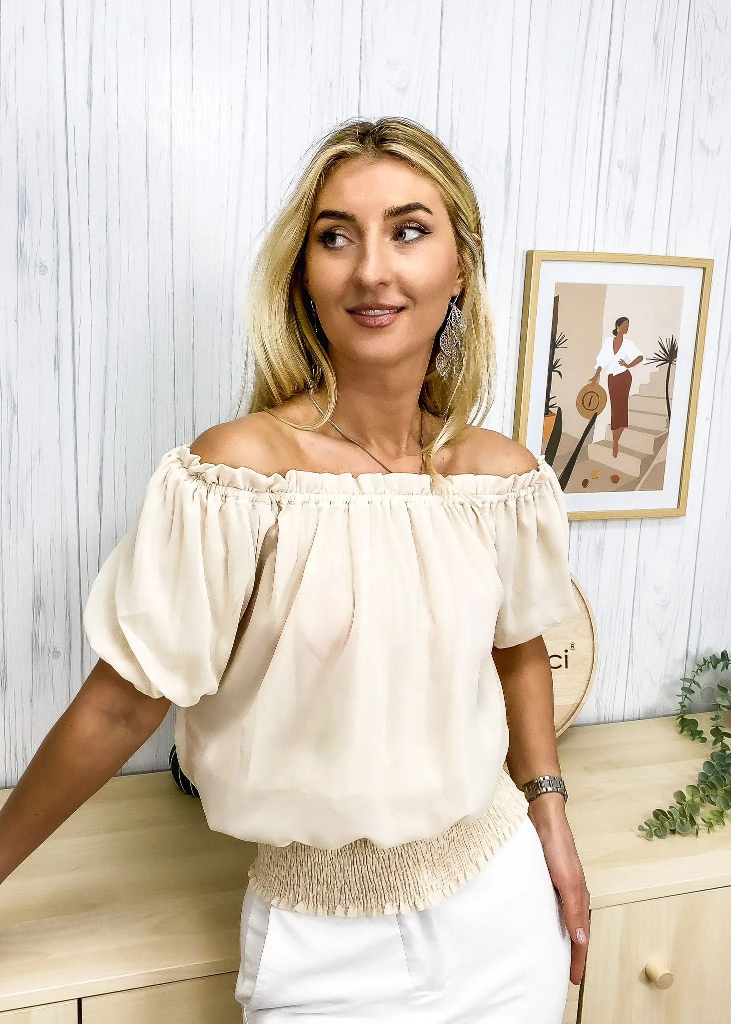 Dainty Off Shoulder Blouse sold by Anna-Kaci product image thumbnail 5