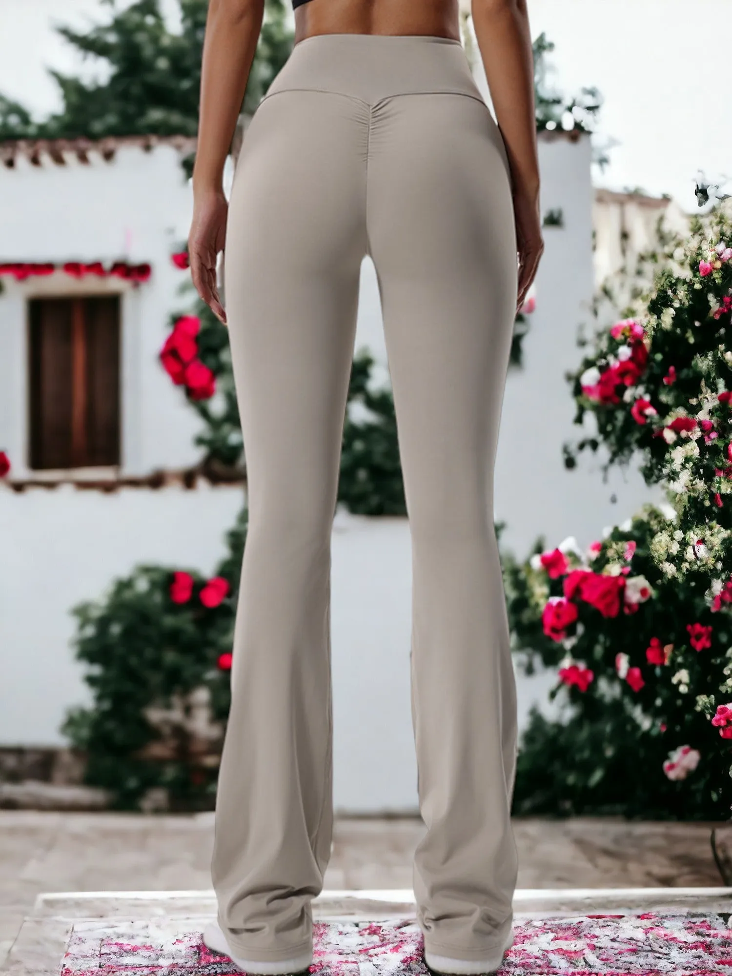 Flared Butt Lifting Slimming Trousers sold by Anna-Kaci product image thumbnail 3