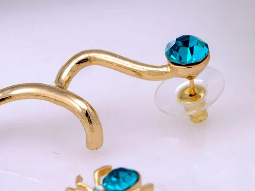 Mini Blue Bodied Spider Earring Ear Cuff sold by Anna-Kaci product image thumbnail 5