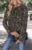 Tie Neck Leopard Print Blouse sold by Anna-Kaci