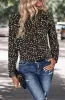 Tie Neck Leopard Print Blouse sold by Anna-Kaci