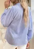 Ruffle Lace Trim Button Down Blouse sold by Anna-Kaci
