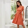 Solid Color Shirt Dress sold by Anna-Kaci