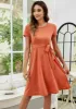 Solid Color Shirt Dress sold by Anna-Kaci
