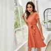 Solid Color Shirt Dress sold by Anna-Kaci