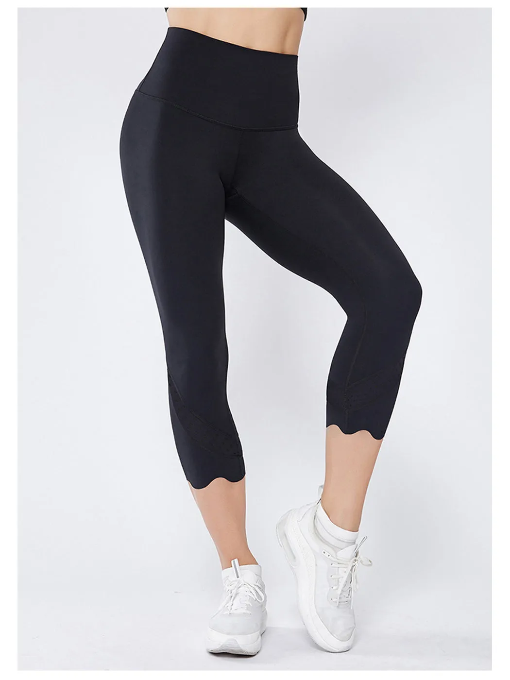 Laser Engineered Scalloped Yoga Pants sold by Anna-Kaci