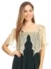 Sequin Evening Deco Shawl Cape sold by Anna-Kaci