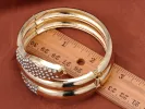 D Snake Coil Embellished Egyptian Cleopatra Style Bracelet sold by Anna-Kaci