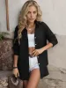 Anna-Kaci Women's Button-Down Long Sleeve Lightweight Shirt with Relaxed Fit and Front Pocket sold by Anna-Kaci