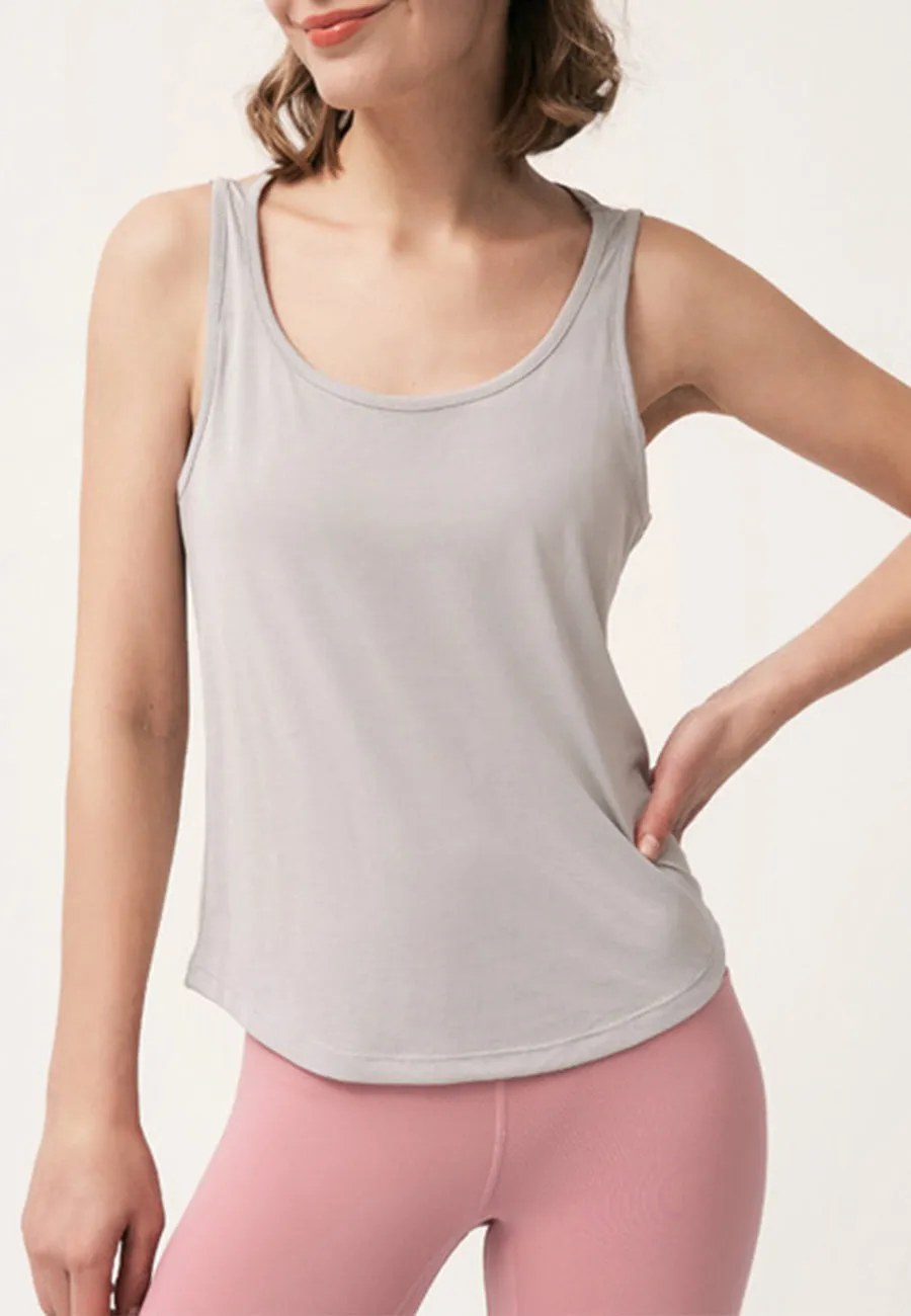 Low Back Sports Tank sold by Anna-Kaci product image thumbnail 2