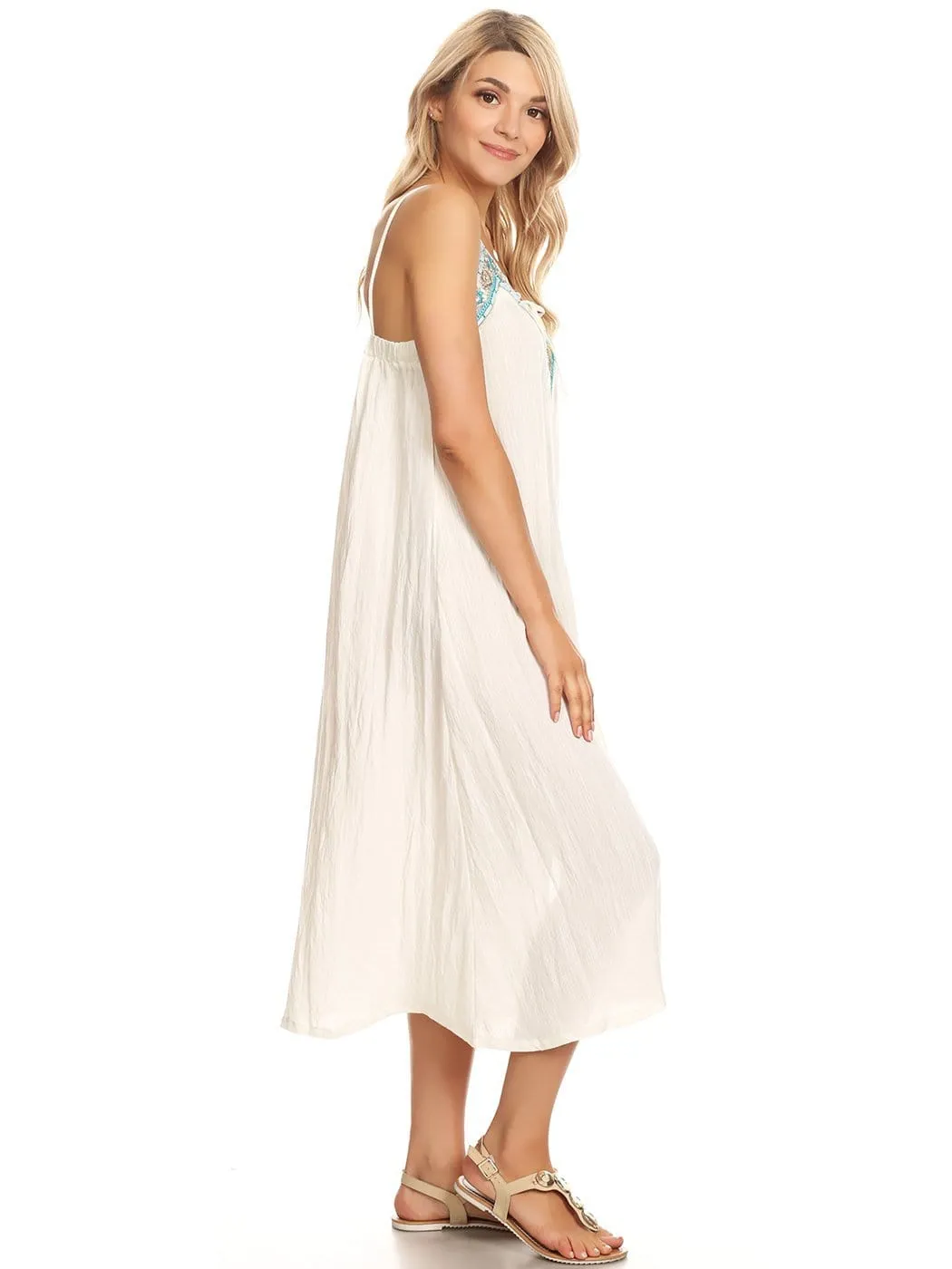 Anna-Kaci Casual Caftan Boho Long Maxi Swimsuit Cover sold by Anna-Kaci product image thumbnail 3