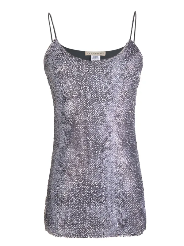 Matte Sequin Python Print Camisole Top sold by Anna-Kaci