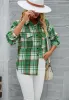 Plaid Pattern Textured Button Shirt sold by Anna-Kaci