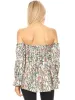 Womens Semi Sheer Boho Peasant Long Sleeve Off The Shoulder Top sold by Anna-Kaci