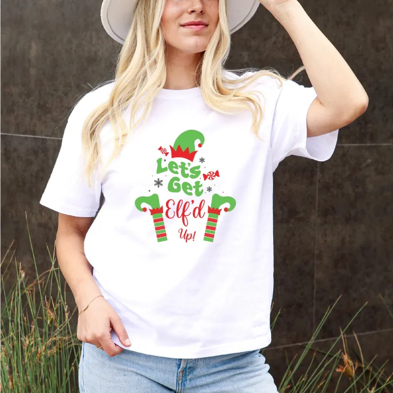 Whimsy Elf-Themed 'Let's Get Elf'd Up' Tee sold by Anna-Kaci