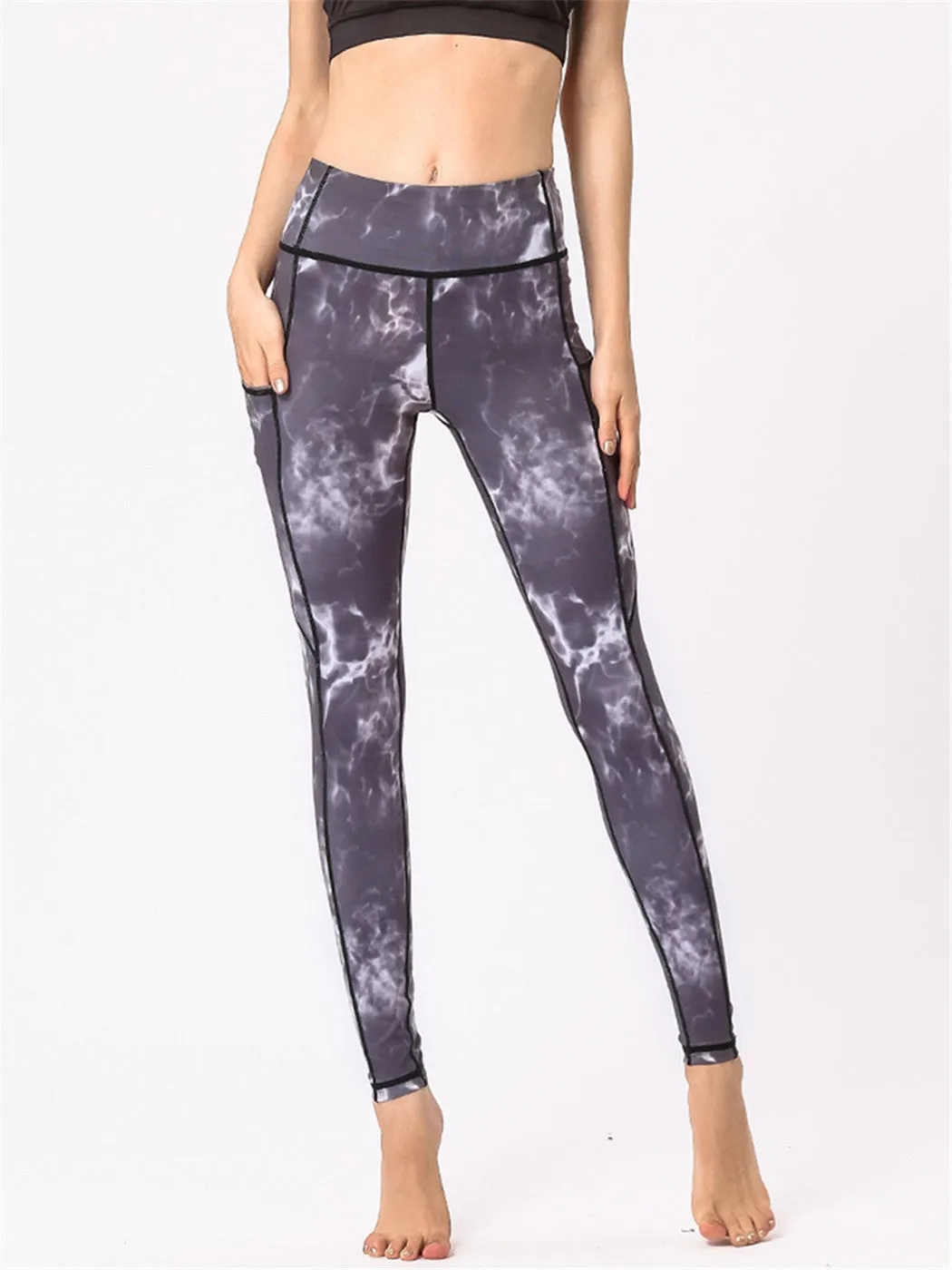 Side Pocket Camo Tights sold by Anna-Kaci product image thumbnail 3