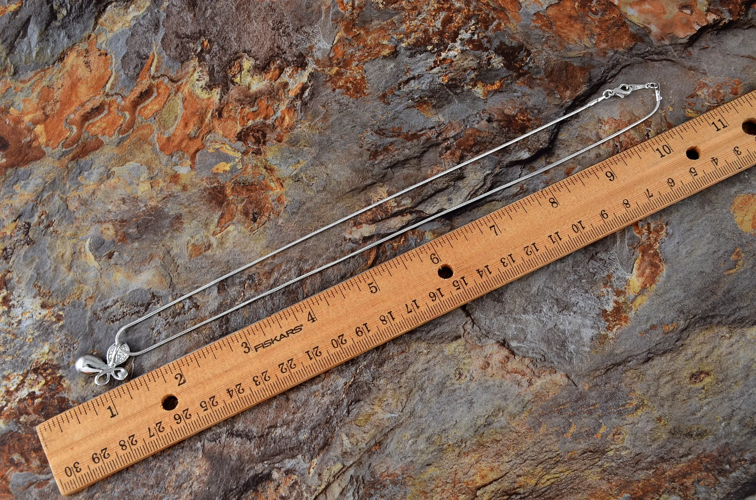 Swarovski Crystal Element Sapphire Ab Ss Abstract Butterfly Pendant Necklace sold by Anna-Kaci product image thumbnail 3