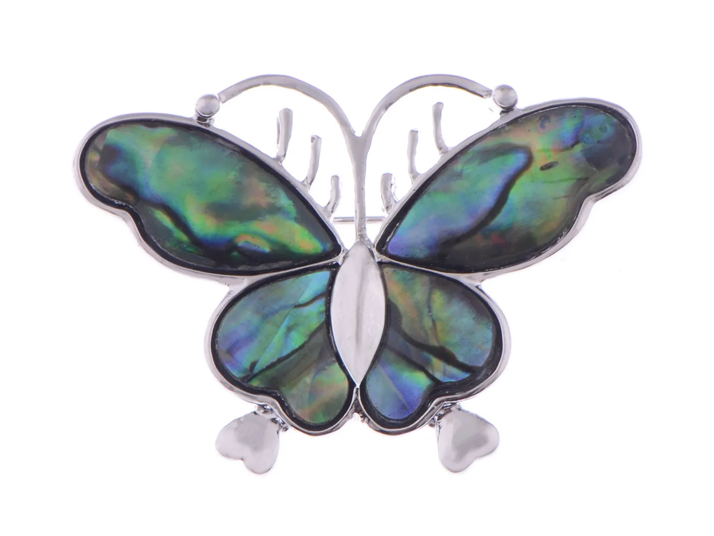 Abalone Colored Dark Butterfly Insect Wings Brooch Pin sold by Anna-Kaci