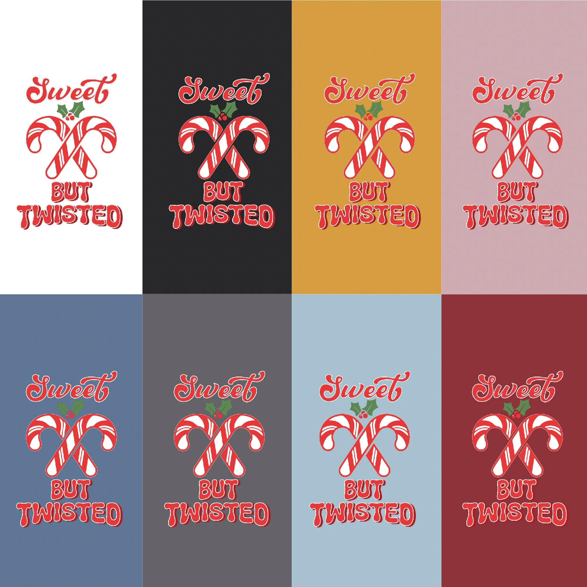 Candy Cane Chronicles: 'Sweet but Twisted' Holiday Tee sold by Anna-Kaci product image thumbnail 3