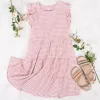 Tiered Ruffle Sleeve Tunic Dress sold by Anna-Kaci