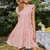 Tiered Ruffle Sleeve Tunic Dress sold by Anna-Kaci