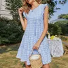 Tiered Ruffle Sleeve Tunic Dress sold by Anna-Kaci