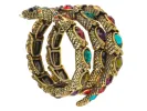 Egyptian Snake Stretchable Cuff Wrap Bracelet sold by Anna-Kaci