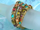 Egyptian Snake Stretchable Cuff Wrap Bracelet sold by Anna-Kaci