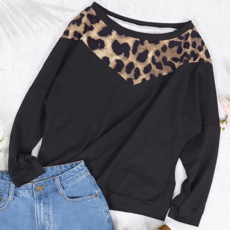 Cheetah Print Lux Long Sleeve Top sold by Anna-Kaci