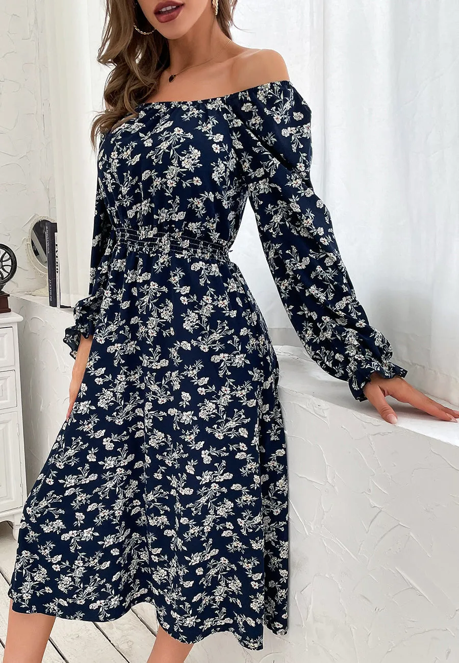 Square Neck Gathered Waist Dress sold by Anna-Kaci product image thumbnail 2