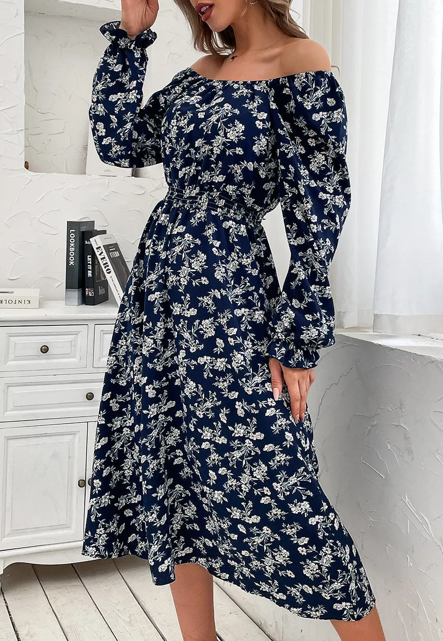 Square Neck Gathered Waist Dress sold by Anna-Kaci product image thumbnail 3