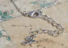 Swarovski Crystal Women's Aquamarine Blue Flower Pendant Necklace With Silver Chain sold by Anna-Kaci
