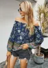 Boho Print Off Shoulder Blouse sold by Anna-Kaci