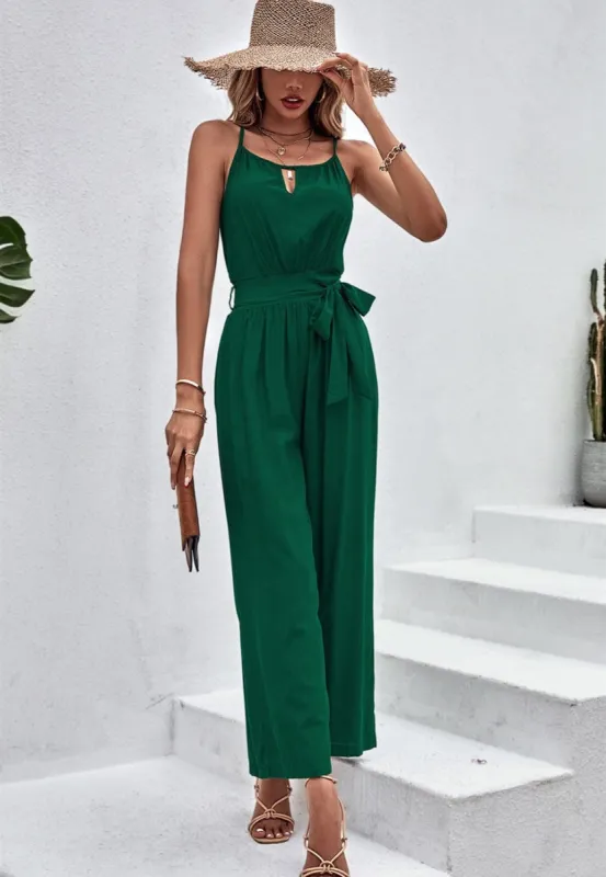 Cutout Front Sleeveless Jumpsuit sold by Anna-Kaci