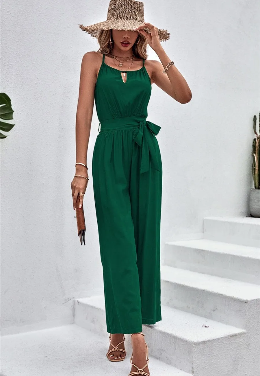 Cutout Front Sleeveless Jumpsuit sold by Anna-Kaci
