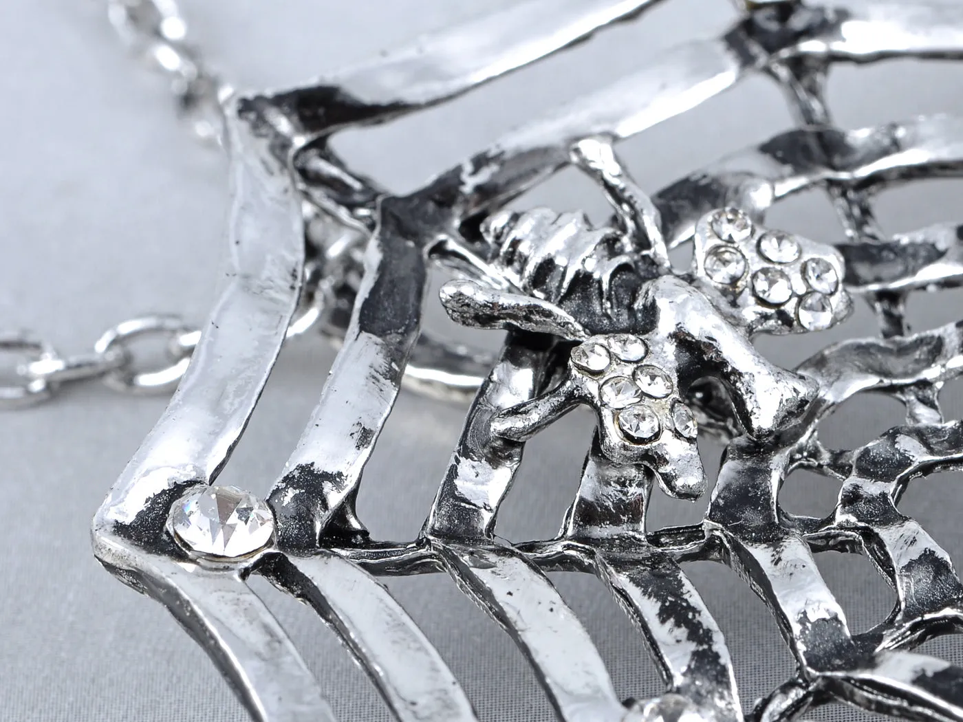 Charlotte's Spidey Web Bead Spider Long Pendant Necklace sold by Anna-Kaci product image thumbnail 5