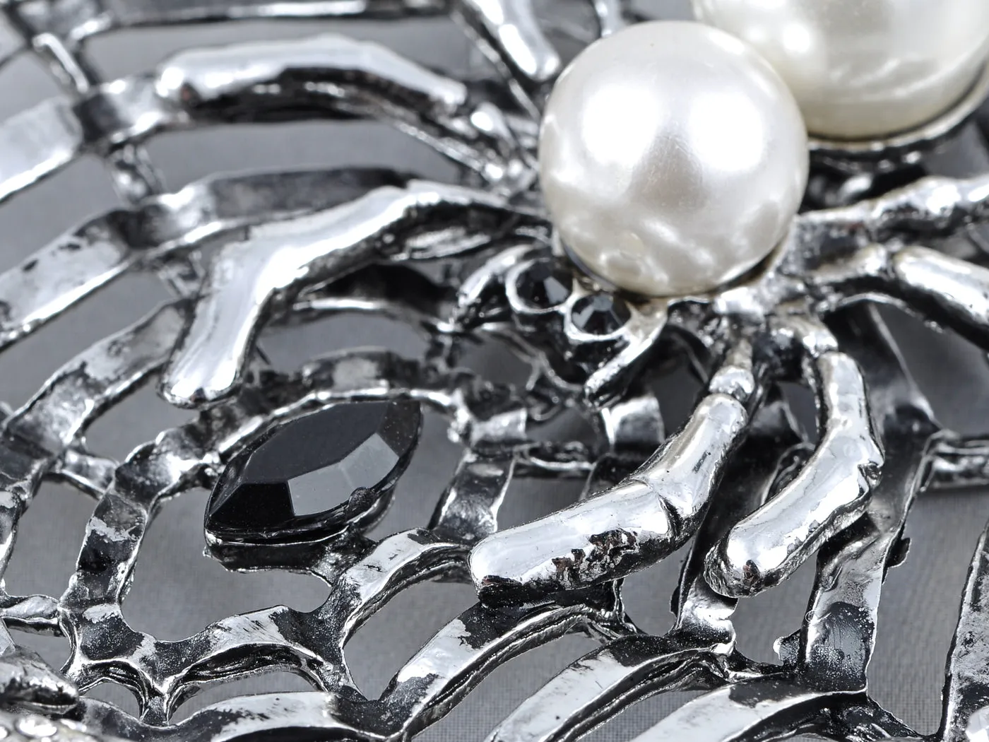 Charlotte's Spidey Web Bead Spider Long Pendant Necklace sold by Anna-Kaci product image thumbnail 4