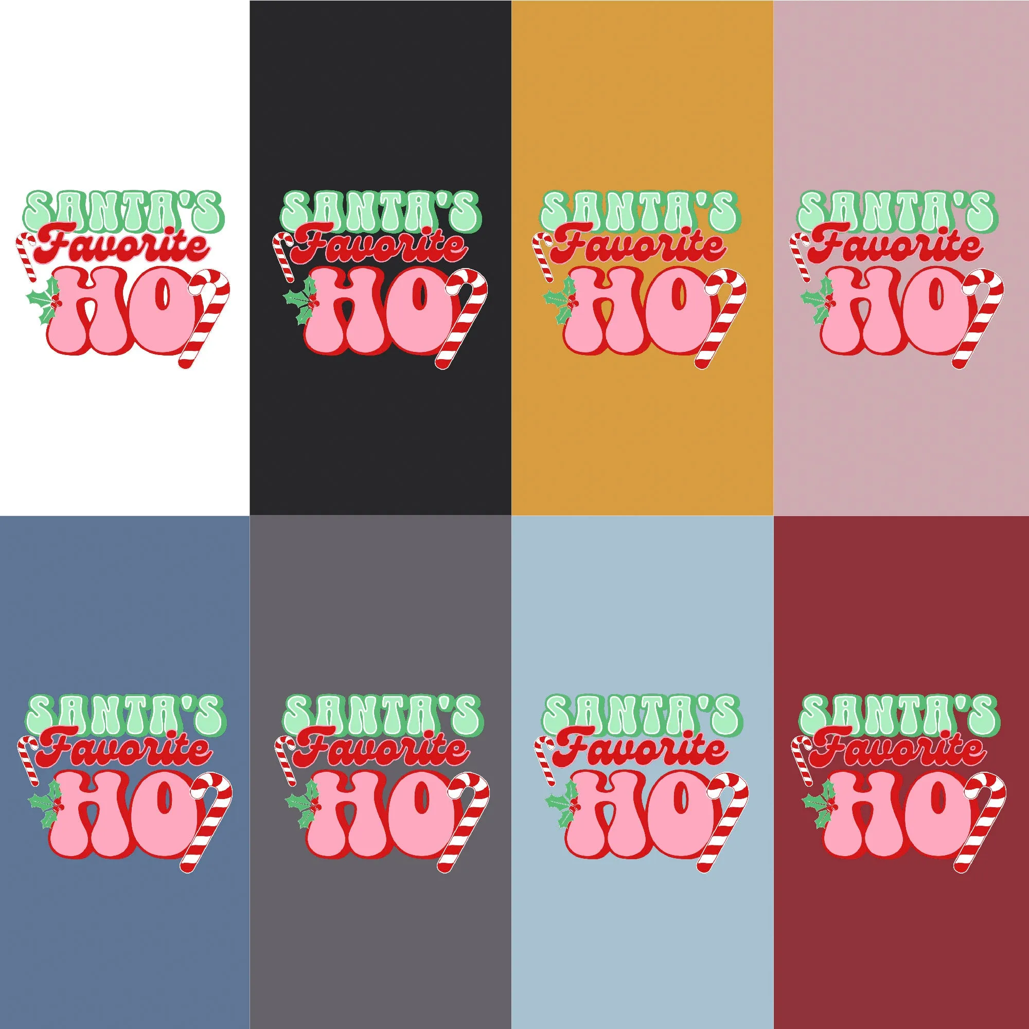 Joyful and Playful: Santa's Preferred Ho Tee sold by Anna-Kaci product image thumbnail 4