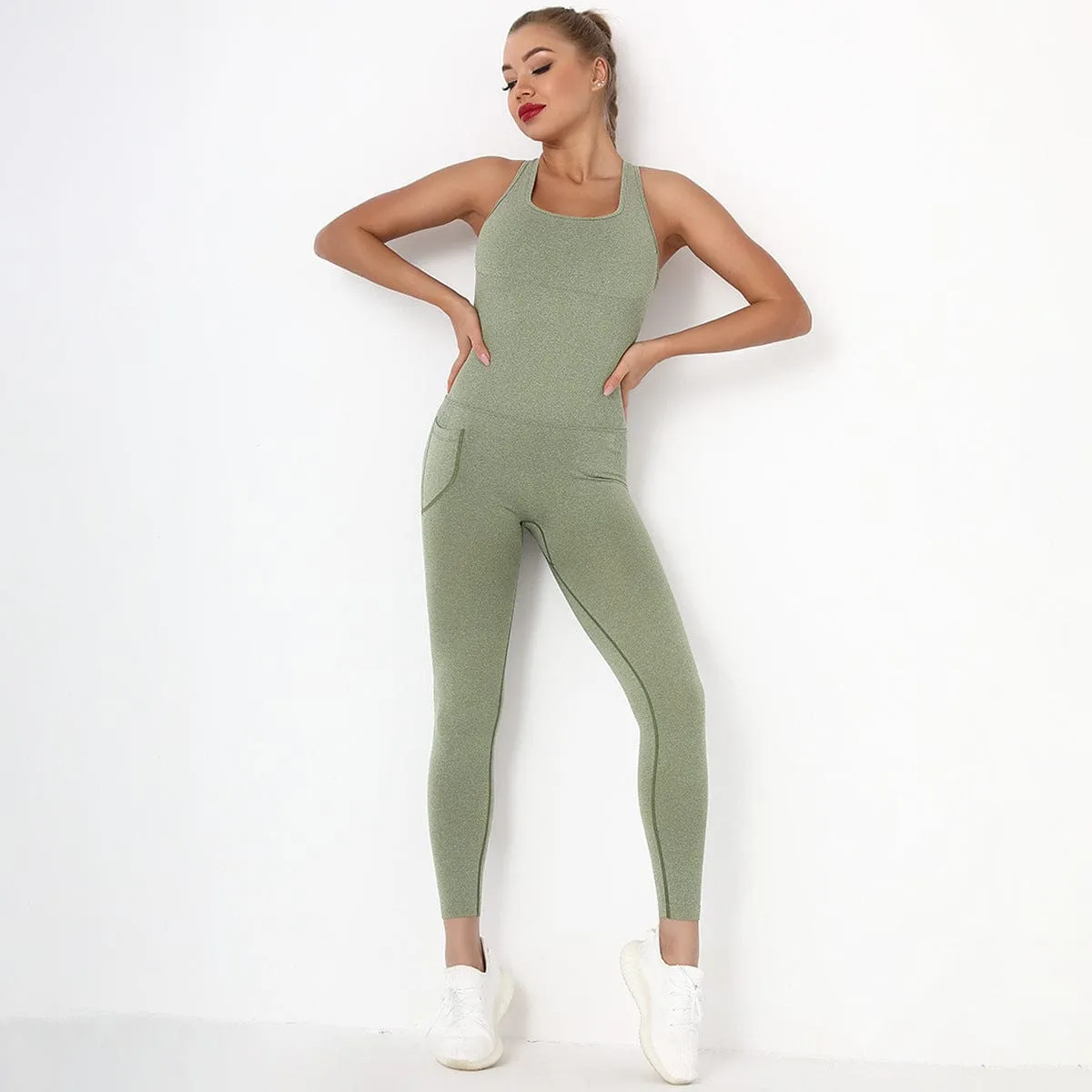 Crisscross Jumpsuit Onesie sold by Anna-Kaci product image thumbnail 5