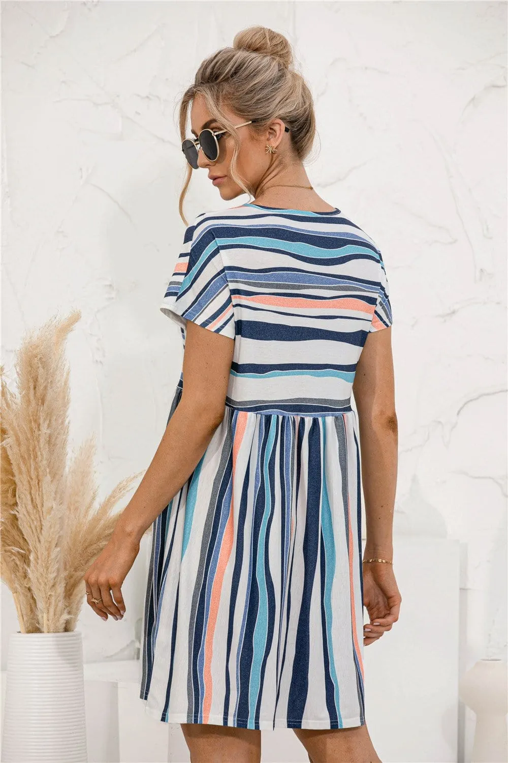 Striped Tunic Dress sold by Anna-Kaci product image thumbnail 4