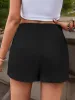 High-Waisted Asymmetrical Mini Skirt with Ruched Detail sold by Anna-Kaci