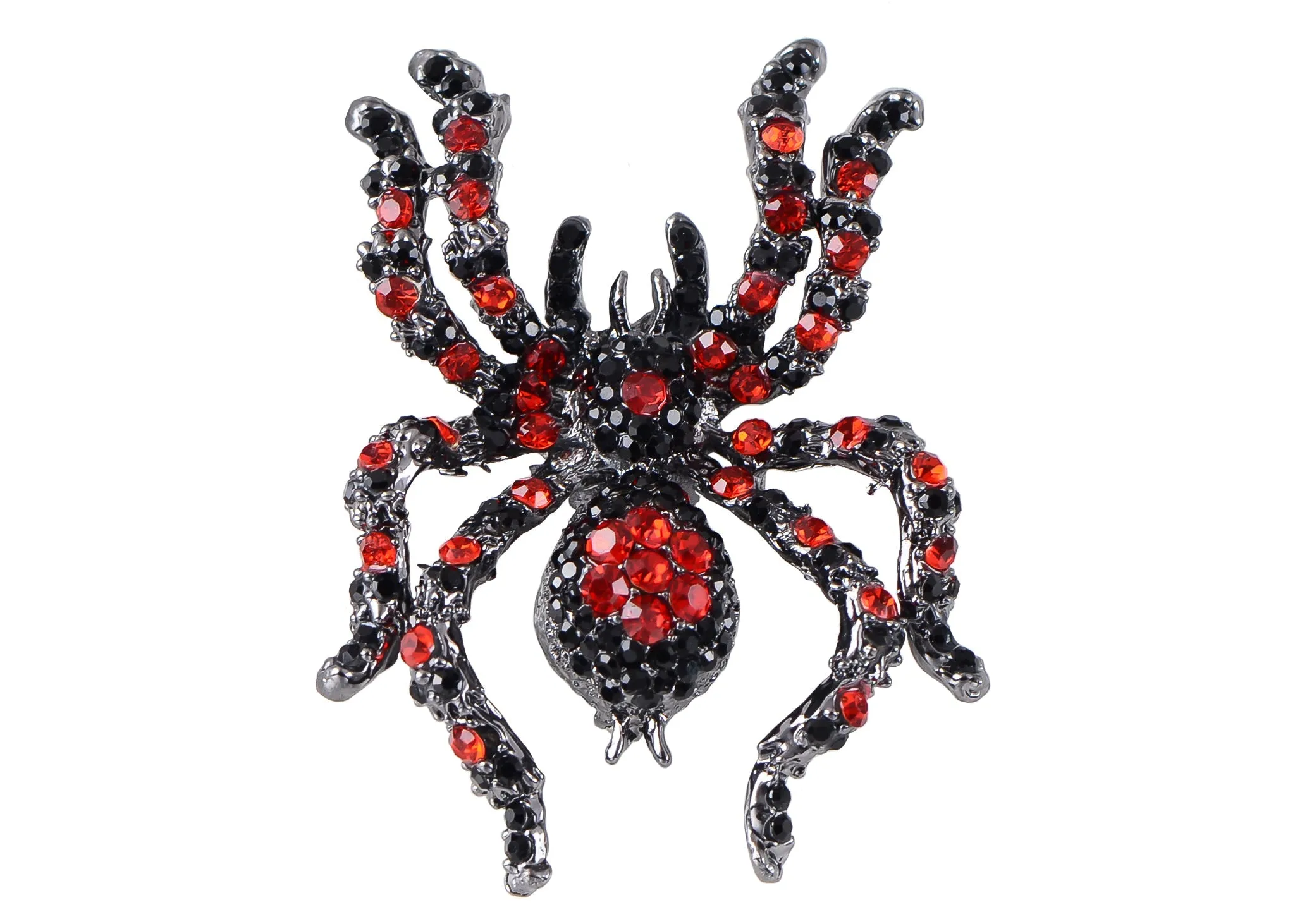 Alilang Black Crystal Rhinestone Spider Brooch Pin Halloween Decoration and Cosplay Accessory Jewelry sold by Anna-Kaci