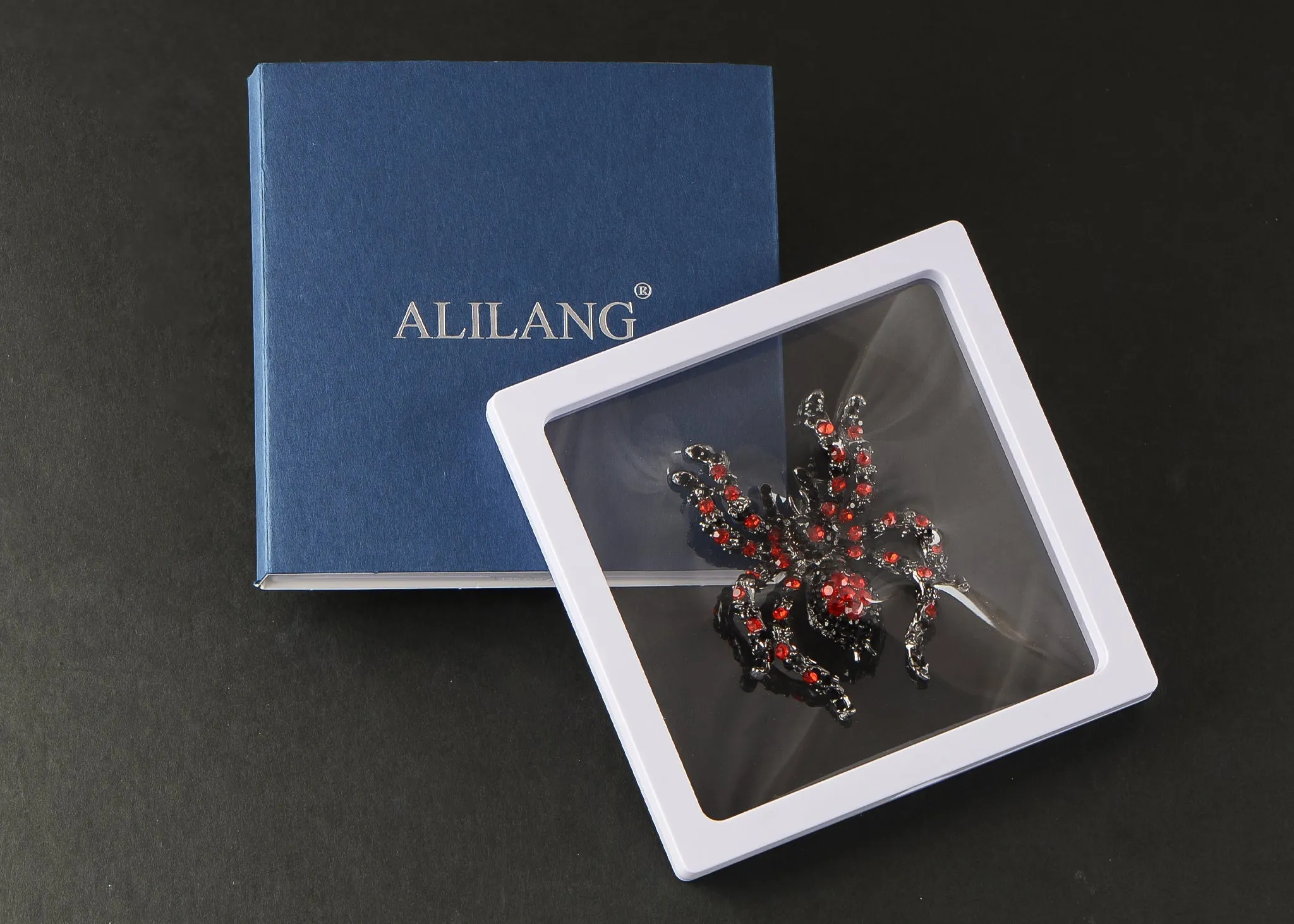 Alilang Black Crystal Rhinestone Spider Brooch Pin Halloween Decoration and Cosplay Accessory Jewelry sold by Anna-Kaci product image thumbnail 5