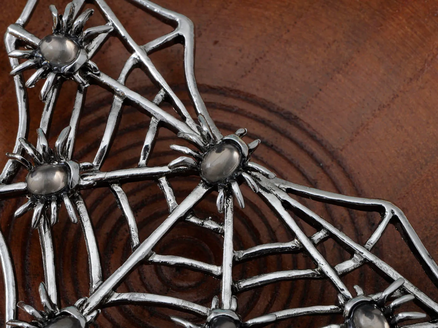 Gun Halloween Creepy Spider Web Bug Cutout Pendant Necklace sold by Anna-Kaci product image thumbnail 4