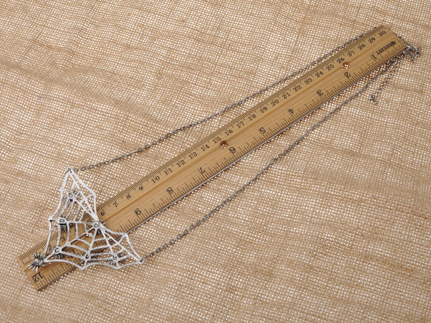 Gun Halloween Creepy Spider Web Bug Cutout Pendant Necklace sold by Anna-Kaci product image thumbnail 3
